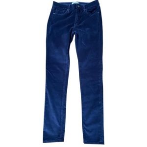 FRANKIE Size 26 Blue Velvet Pants